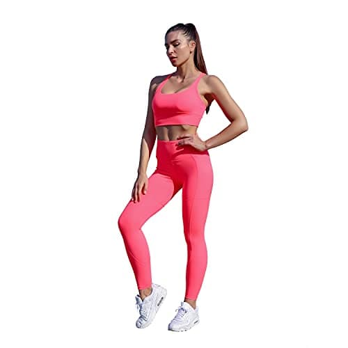 Lingdu Women's Yoga Outfits 2 piece Set