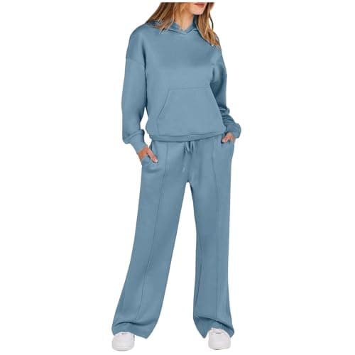 MXTPOV Women's Long-Sleeve Oversized Hoodie & Sweatpants Tracksuit
