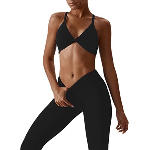 ABOCIW Women's High Waist Legging & Sports Bra Workout Set