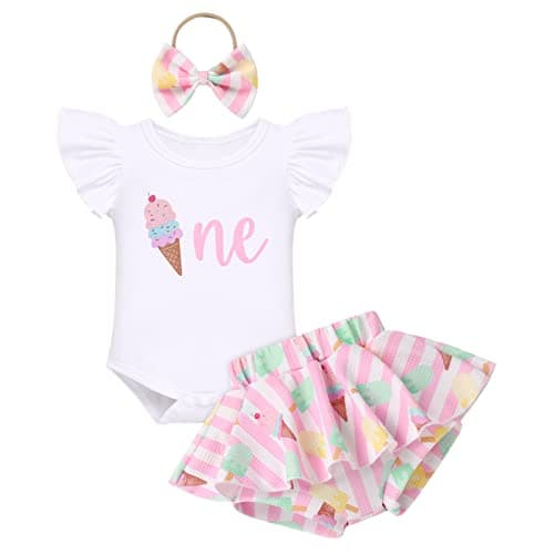 Summer Baby Girls Sunflower Mouse Outfit Set