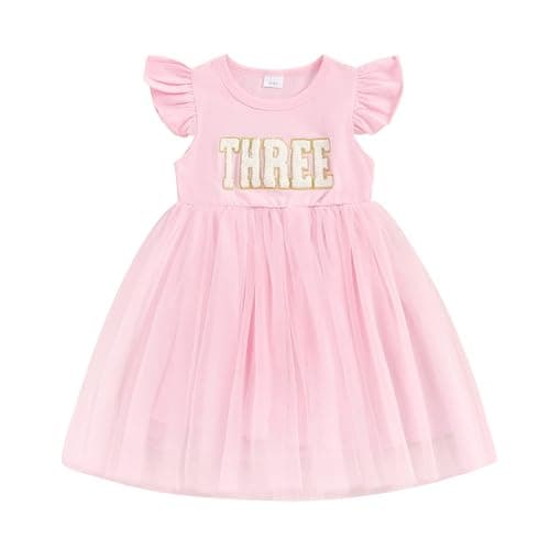 Baby Girls 1st Birthday Outfit: Romper, Tutu Skirt, Summer Clothes