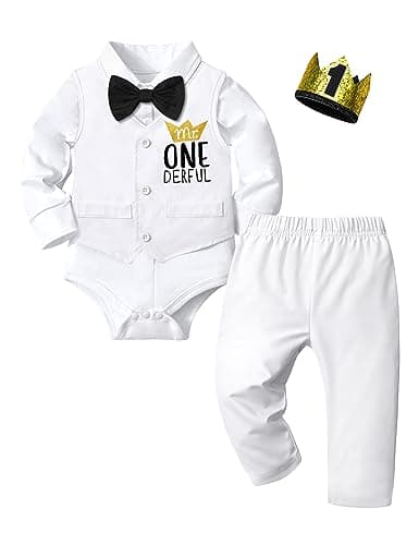 Mr One-derful Baby Boy Birthday Outfit