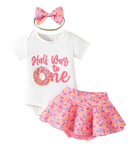 ADXSUN Baby Girl Birthday Outfit Set