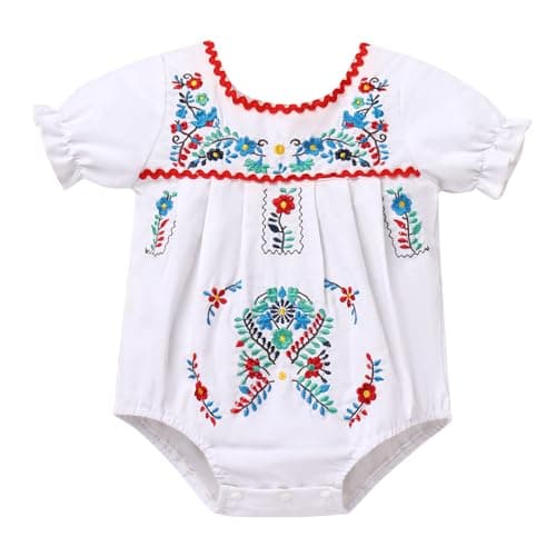 IMEKIS Newborn Girl Cinco De Mayo Fiesta Outfit