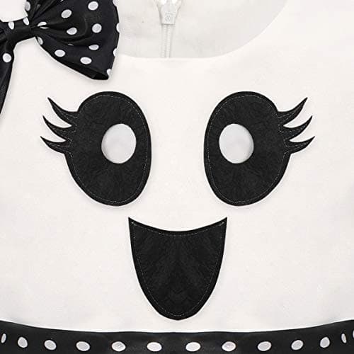 IMEKIS Toddler Pumpkin Ghost Princess Halloween Costume
