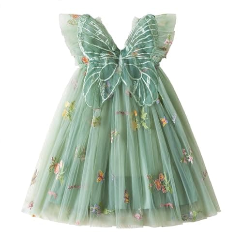 Nileafes Toddler Girls' Summer Sleeveless Floral A-Line Sundress