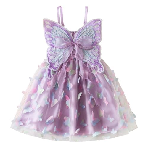 TTYAOVO Girls Flower Sleeveless Strap Dress