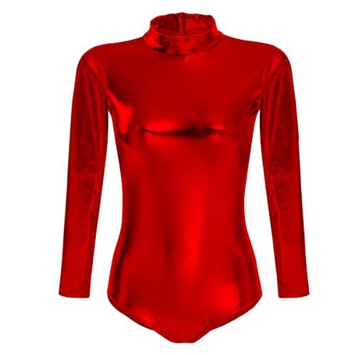 Metallic Alien Bodysuit Costume for Women Halloween Cosplay