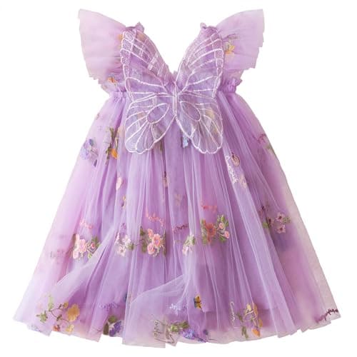 Nileafes Toddler Girls' Summer Sleeveless Floral A-Line Sundress