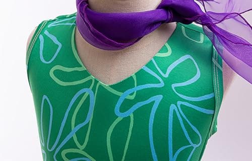 Girls Green Cosplay Costume with Wig for Halloween