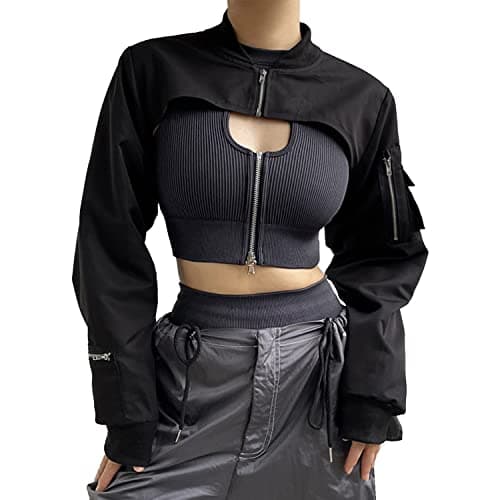 Reflective Rave Crop Top for Women