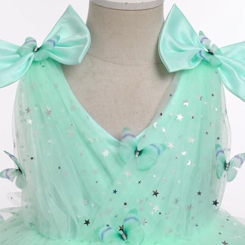 Toddler Girls Butterfly Rainbow Tulle Party Dress
