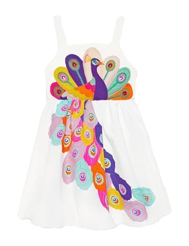 Minitaylor Girls' Casual Sleeveless Dresses Back Cutout Elastic Waist Pattern