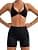 Workout Sets for Women 2 Piece Twist Front Halter Sports Bras High Waist Booty Shorts Exercise Gym Yoga Outfit