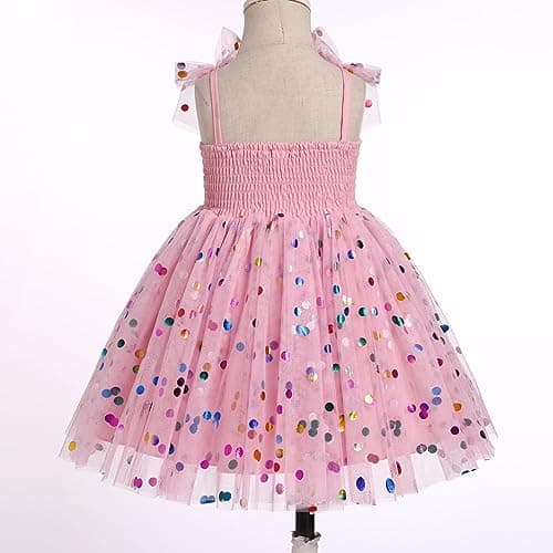 Princess Shiny Birthday Dress for Toddler Girls (1-6T)