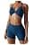 Workout Sets for Women 2 Piece Twist Front Halter Sports Bras High Waist Booty Shorts Exercise Gym Yoga Outfit