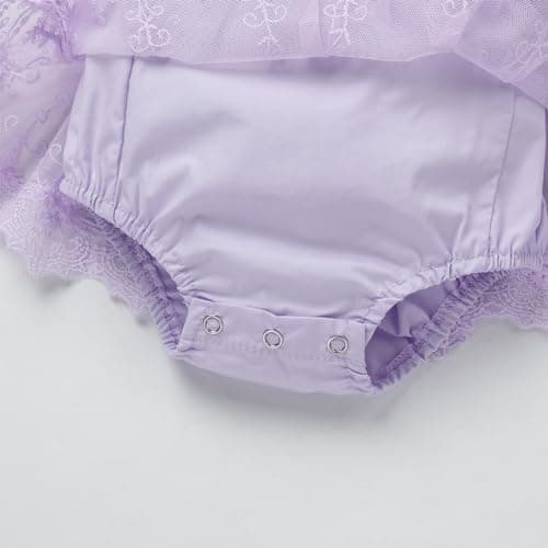 Newborn Baby Girls 1st Birthday Boho Romper Outfit with Flower Headband
