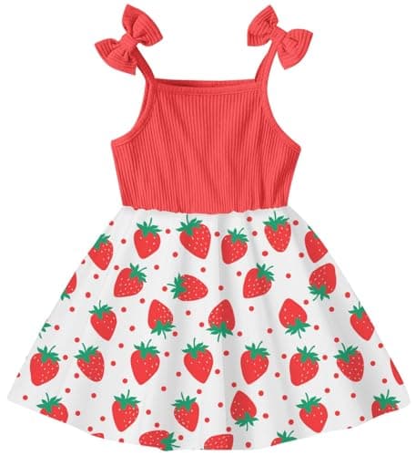 Idgreatim 2-7T Toddler Girls Cute Summer Bowknot Sundress