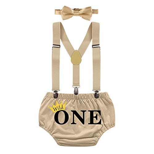 Wild ONE Cake Smash Outfit for Boy - First Birthday Photo Shoot