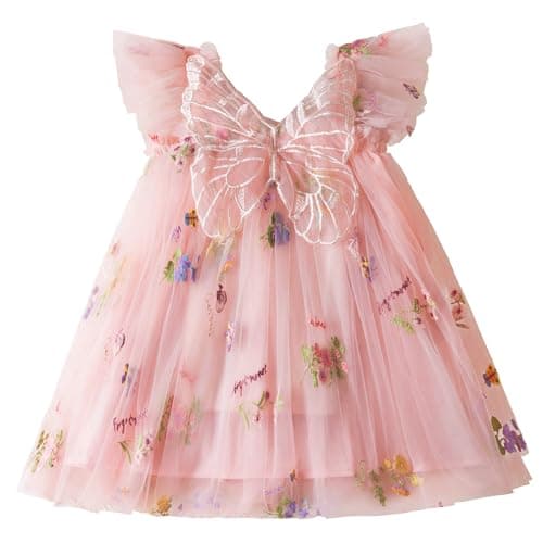 TTYAOVO Toddler Girl Tulle Birthday Party Dress