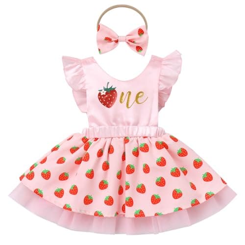 Cow Print Toddler Girl 1st Birthday Outfit Set