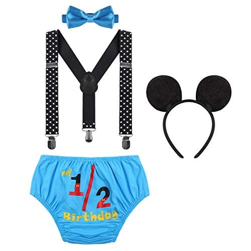 Baby Boys Birthday Cake Smash Outfit Set