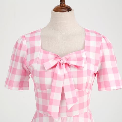 IMEKIS Womens 1950s Vintage Polka Dots Audrey Hepburn Dress