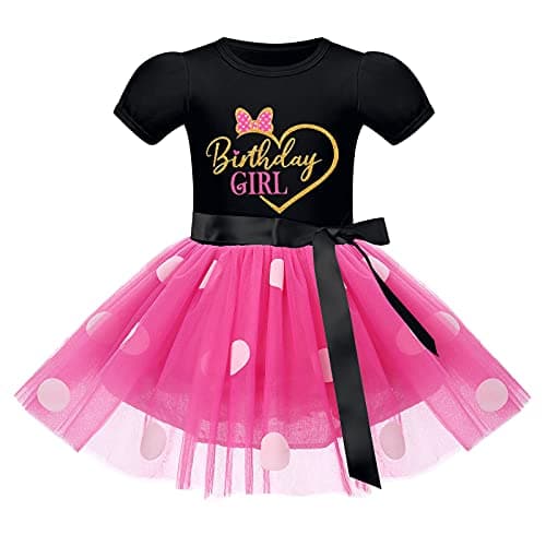 Polka Dots Birthday Princess Dress Set for Kids 1-6T