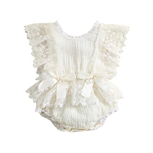 Newborn Baby Girl Butterfly Romper Jumpsuit