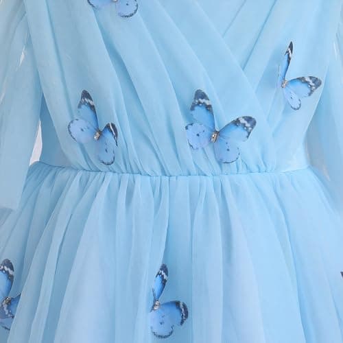 IMEKIS Kids Princess Butterfly Dress for 3-8T Wedding Party Photo Shoot