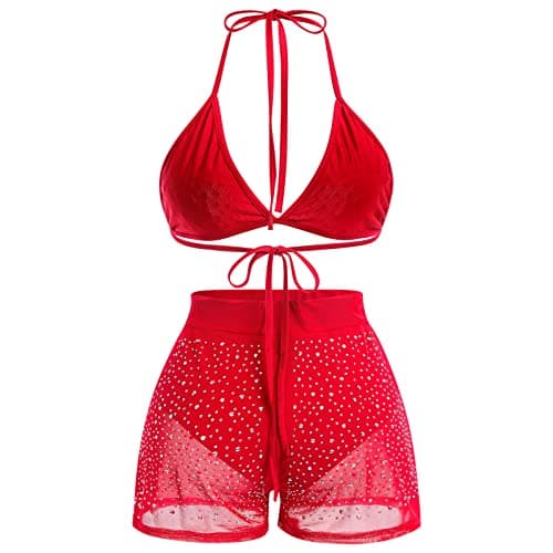 ABAFIP Women's Rhinestone Bikini Sets