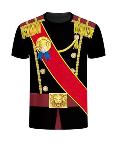 Funny Men's Prince Costume T-Shirt for Halloween