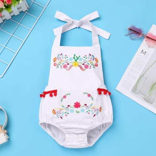 IMEKIS Newborn Baby Girl Mexican Fiesta 1st Birthday Outfit
