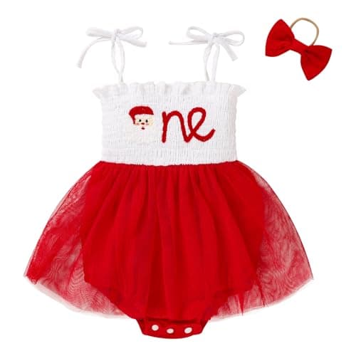 TITKKOP Baby Girl 1st Birthday Tulle Romper Sleeveless Bodysuit