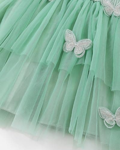 Renotemy Toddler Girl Summer Sleeveless Tutu Dress for Birthday Photoshoot