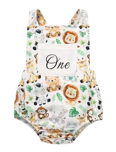 IMEKIS Boho Summer Romper for Baby 1st Birthday Cake Smash Photo Shoot