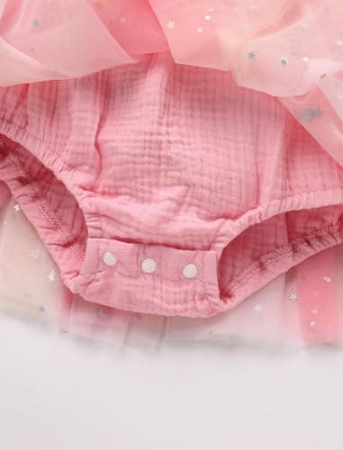 IMEKIS Baby Girl Strawberry OneBirthday Outfit Tulle Romper Headband