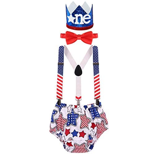Baby Boys 1st Birthday Cake Smash Outfit - Wild ONE Theme