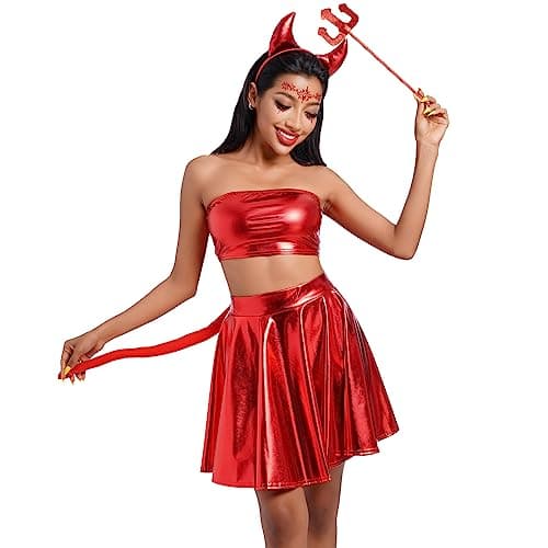 Women Angel Devil Halloween Costume Set