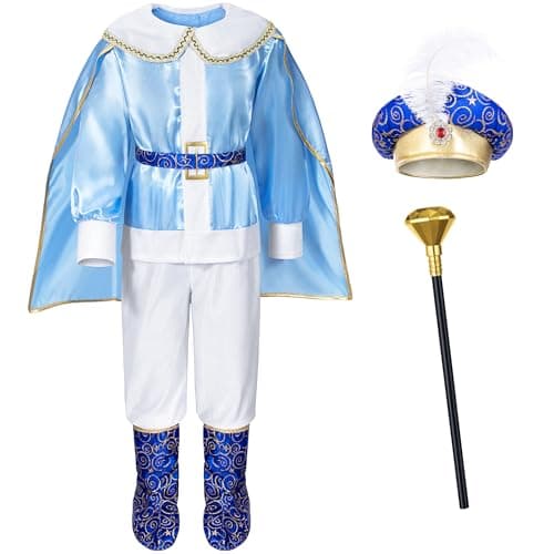 Royal Prince Charming Boys' Birthday & Halloween Costume Dress-Up Outfits for Kids