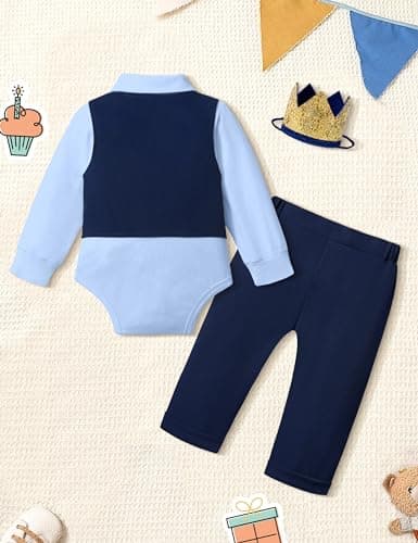 Mr Onederful 1st Birthday Boy Outfit 5Pcs Suit