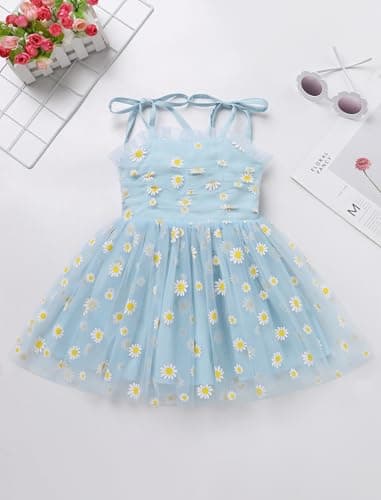 IMEKIS Toddler Girl Strawberry Heart Tulle Birthday Dress