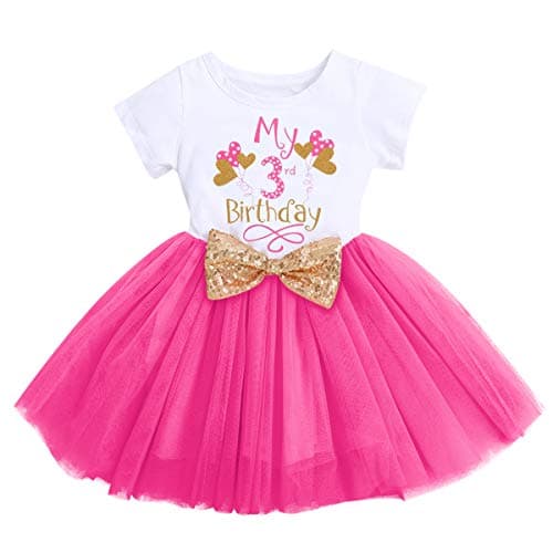 IBTOM CASTLE Baby Girls Newborn 1st/2nd Birthday Cake Smash Tutu Dress