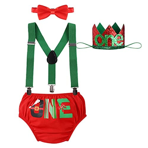 Baby Boys 1st Birthday Cake Smash Outfit - Wild ONE Theme