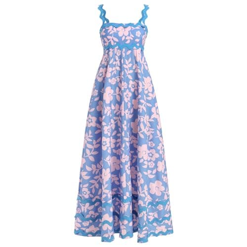 Sexy Women Summer Spaghetti Strap Beach Maxi Dress
