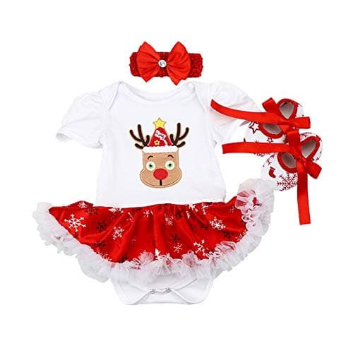 Baby Girls My First Christmas Outfit