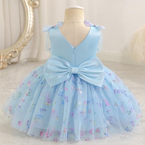 ODOLDI Baby Girls 3D Butterfly Birthday Dress Photography Wedding Cake Crush