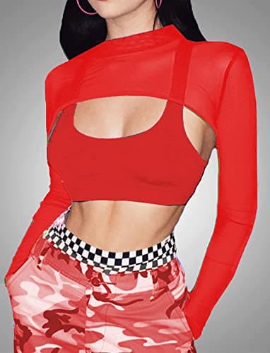 Avidlove Mesh Crop Tops for Women