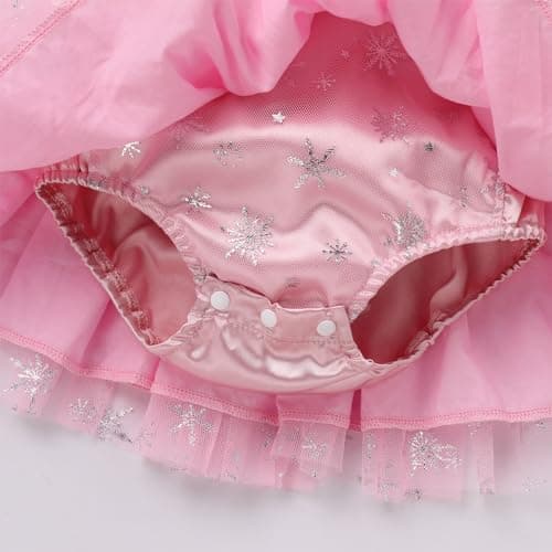 First Birthday Winter Snowflakes Princess Dress for Toddler Baby Girls