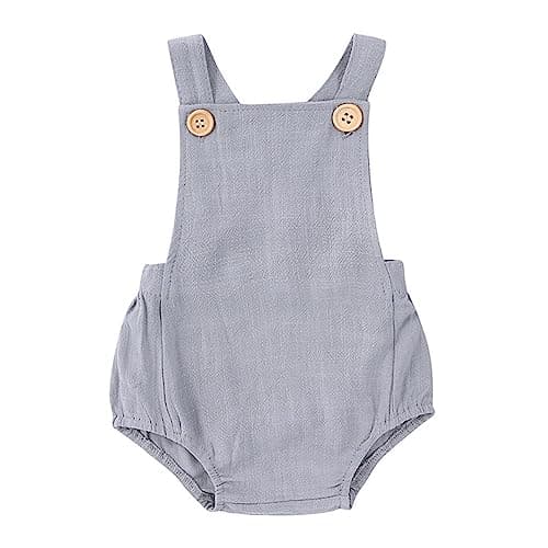 IBTOM CASTLE Baby First Birthday Sleeveless Corduroy Romper Cake Smash Outfit